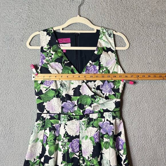 Talbots Dress Women 2P Floral Multicolor Oprah Magazine Collection A-Line Casual - Picture 6 of 11